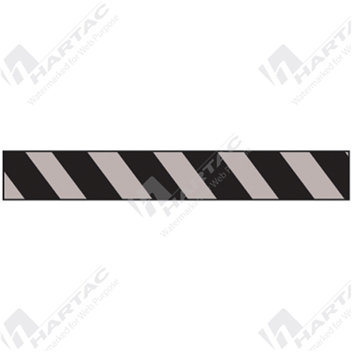 Magnetic Mount Retractable Barrier 7.6m Webbing- Black/Grey