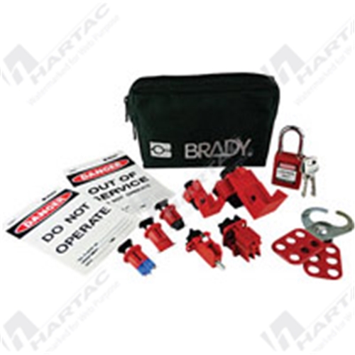 Electrican's Mini Pouch w/ Compact Lock Fabric Pouch Black