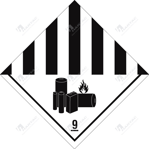 Lithium Battery Class 9 Labels 100*100 Self-Adhesive Paper Roll of 1000