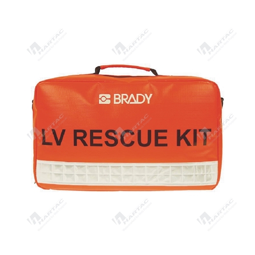 LV Rescue Kit Orange Carry Bag with Reflective Strip & Contents Tag (Bag Only)