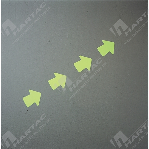 Glow In The Dark Arrows 76mm Roll of 100