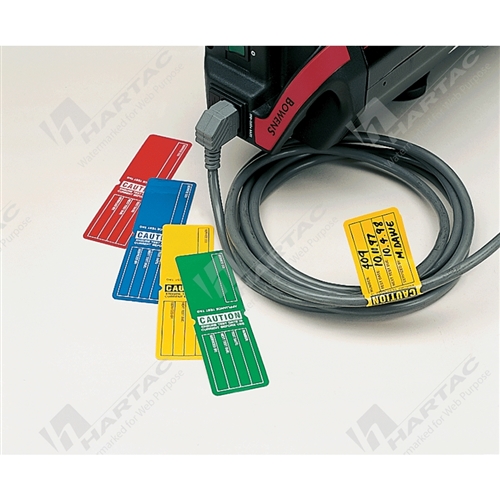 Appliance Test Tag Caution Orange (pk100)