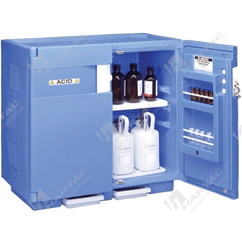 Corrosive Storage Cabinet Polyethylene 2 Shelves 2 Doors 30L Capacity 920W*890H*600D