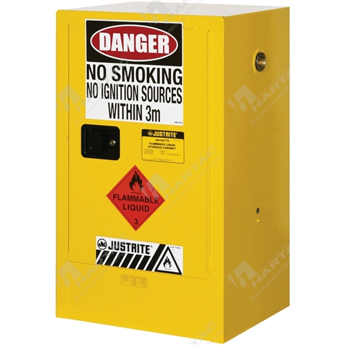 Flammable Storage Cabinet Compac 2 Shelves 1 Door 60L Capacity 595W*1005H*465D