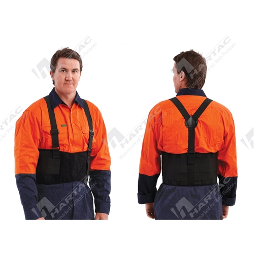Back Support Belt Size - L (95-107cm) Adjustable Shoulder straps