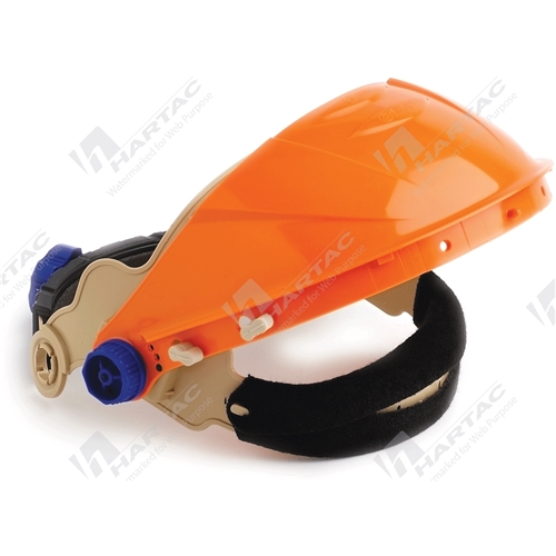 Visor Browguard with Ratchet Headgear Polyethylene Cotton Sweat Band