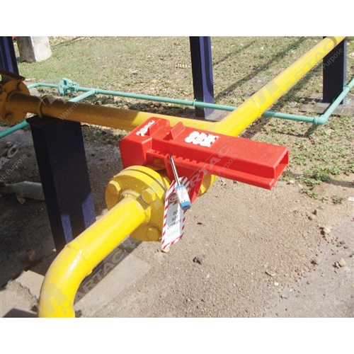 Valve Lockouts - Ball Valve Lockout Red for Ball Valve 50-203mm 2" to 8