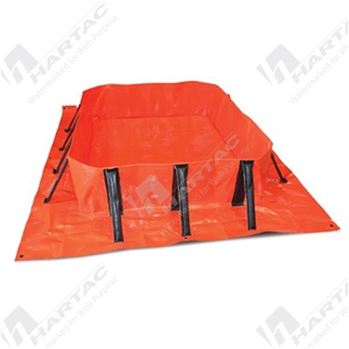 1600*1200*350H Standard Duty Collapsible Bund 900gsm PVC 672L Storage Capacity