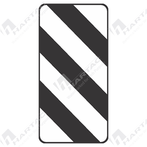 225*450 Alum Ref CL1 Width Marker Left Black on White