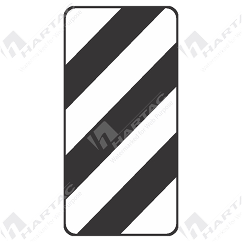 450*900 Alum Ref CL1 Width Marker (Right) Black on White