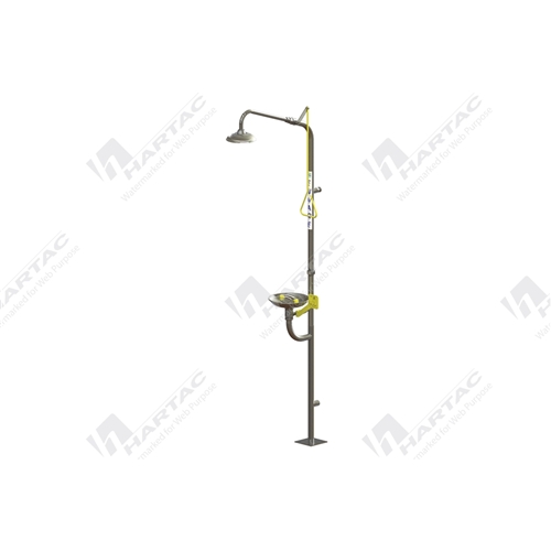 Free Standing Hand Operated Deluge Shower and Eye Wash