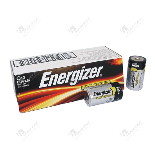 Energizer C Size Batteries Zinc-Manganese Dioxide Industrial Pk of 12