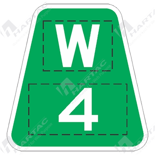 250*450 Km/Focal Marker Plate Alum Ref CL1 White on Green (Specify Text)