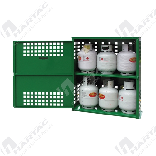 Heavy Duty LPG Cylinder Gas Storage for 6x 9kg LPG Bottles 1030W*1190H*400D   2 Levels