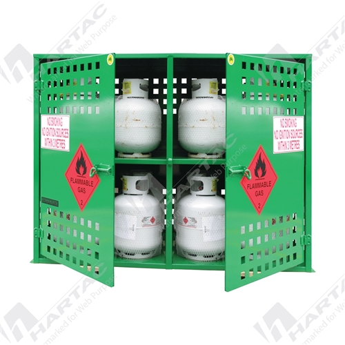 Gas Cylinder Storage Heavy Duty LPG Cylinder Gas Storage for 16x 9kg LPG Bottle 1365W*1190H