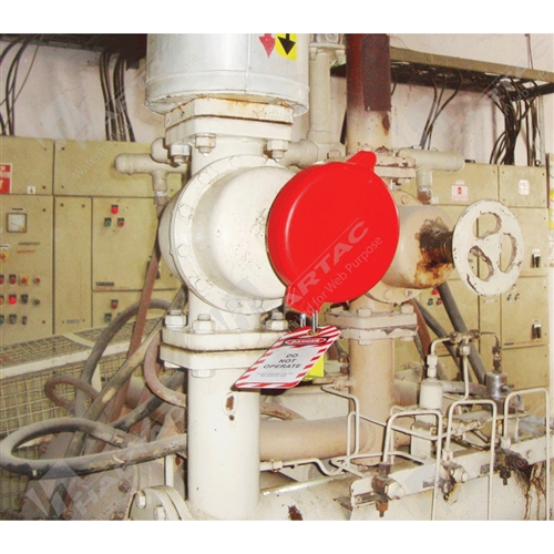 Gate Valve Cylinder Lockout Polypropylene Plastic 29mm Stem Hole Dia