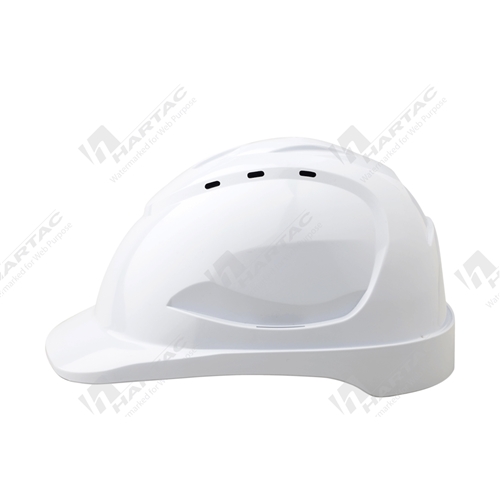 V9 Vented Hard Hats White with Pinlock Harness