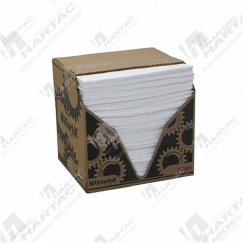 Oil & Fuel Mats/ Pads 410*460 200gsm Pk of 200 Absorbent Capacity 163L/Box