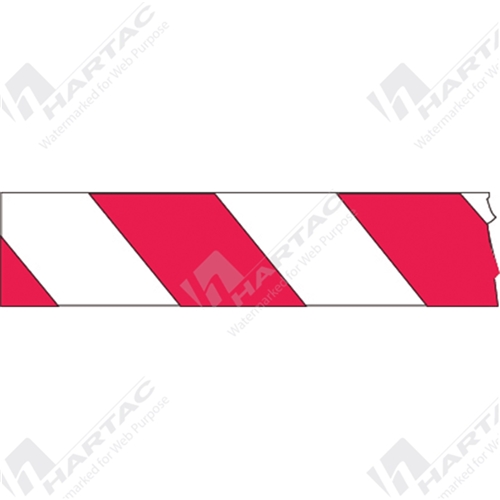 50mm Red & White Stripe S/A Ref CL2 Tape 45mtr