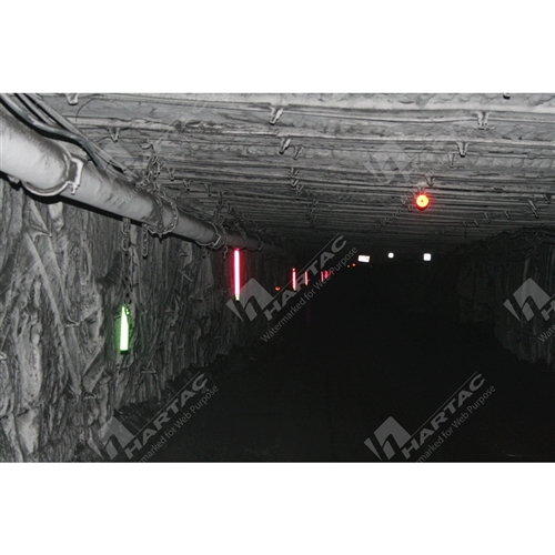 Mine Hanging Strip Fluoro Lime Reflective 50mm wide x 1m long Non-reinforced