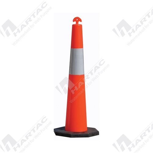 Orange 1m Stackable Bollard 8kg base