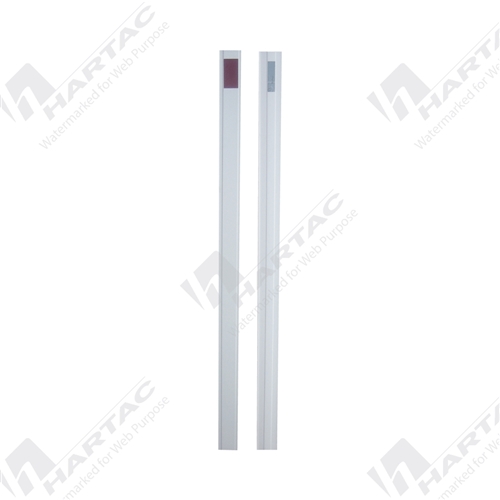 1500*80*50 Plastic Square Guide Post with White & Red Reflectors CL1