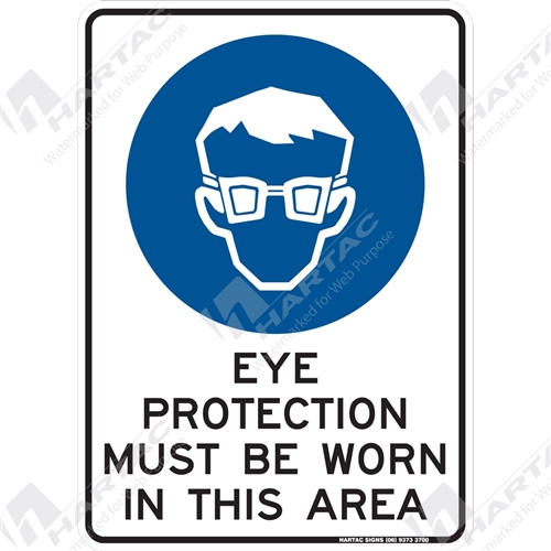HS5588 Mandatory "Eye Protection Must Be Worn In This Area" Metal Non