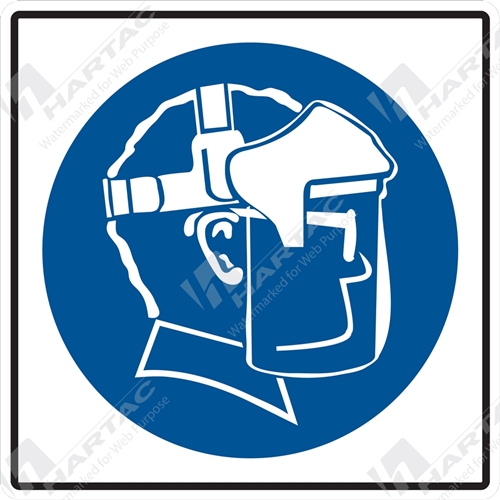 HS5740 Mandatory "Double Eye Protection Pictogram" SelfAdhesive Non