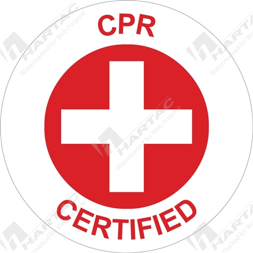 50D Helmet S/A Non-Ref CPR Certified Red on White