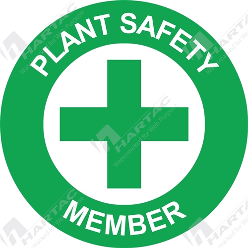 50D Helmet S/A Non-Ref Plant Safety Member Green on White