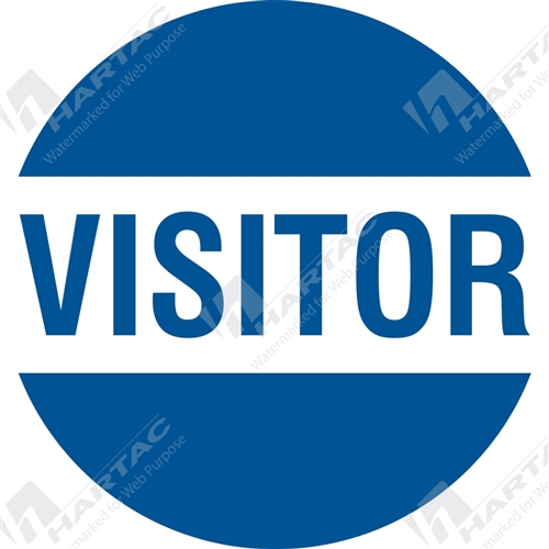 50D Helmet S/A Non-Ref Visitor Blue on White