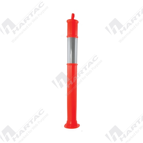 1150mm Orange T-Top Delineator with Reflective Band Stem Only (No Base)