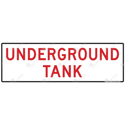 600*200 Haz Metal Non-Ref Underground Tank Red on White