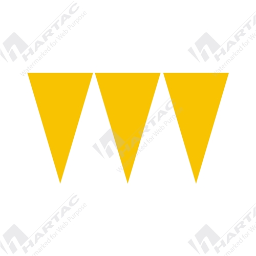30mtr Roll Yellow Bunting Flags (MOQ 10)