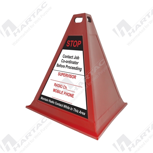 900*880 Blue Pyramid Cone 3-Sided