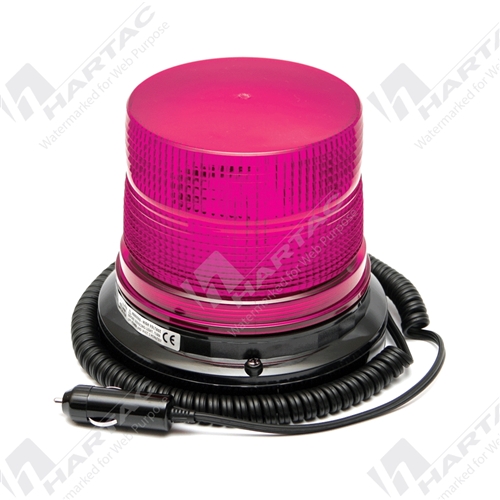 Magnetic Base 12-24V Large LED Beacon Magenta