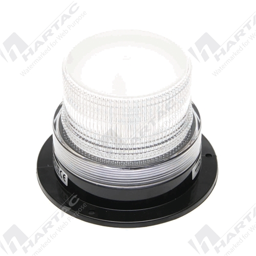 Hardwire 12-80V Small Strobe Double Flash Beacon Clear