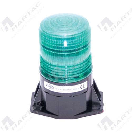 Hardwire 12-80V Tall Single Flash Strobe Beacon Green
