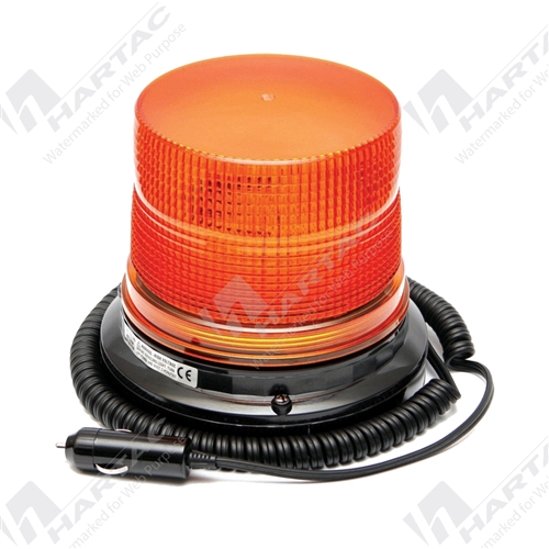 Magnetic Base 12-24V Large Strobe Double Flash Beacon Amber