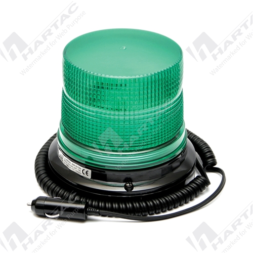 Magnetic Base 12-24V Large Strobe Double Flash Beacon Green