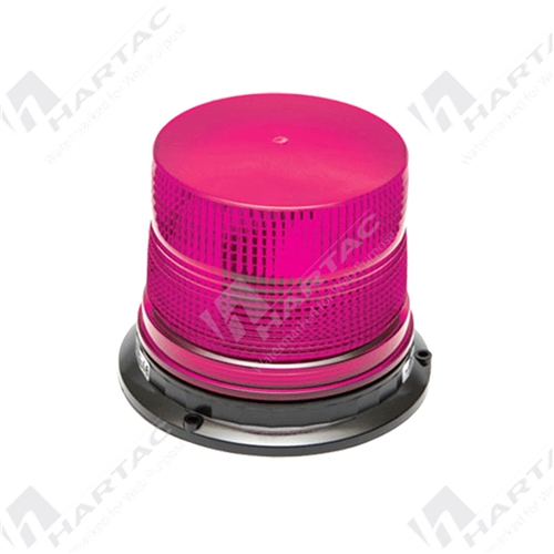 Hardwire 12-24V Large Strobe Double Flash Beacon Magenta