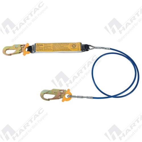 B-Safe 2M PVC Coated Wire Lanyard w/2 X BSM0007 Snap Hook
