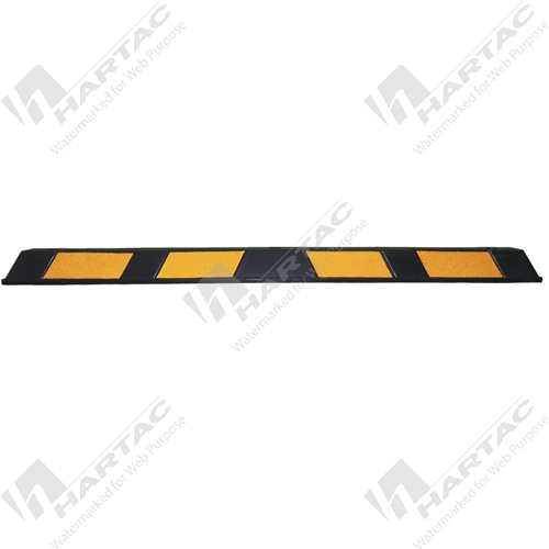 Rubber Wheel Stop 1800L x 120H Black & Yellow (Fixings Not Included)