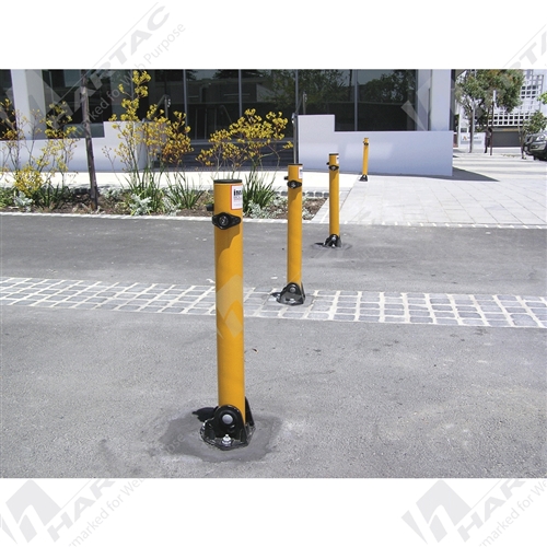 Bollards Dugite Fold Down Key Lockable Bollard 600mm x 65mm Dia