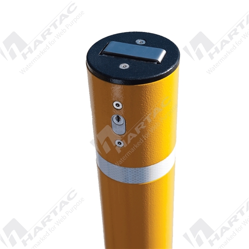 Dugite Gold Retractable Bollard 900mm x 114mm Dia