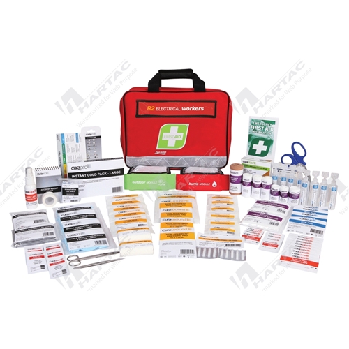 Electrical Workers First Aid Kit Soft Pack 355*270*110mm R Series High Risk 1 to 25ppl