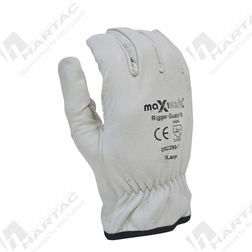 Maxisafe Leather Cut 5 Rigger Gloves Size L