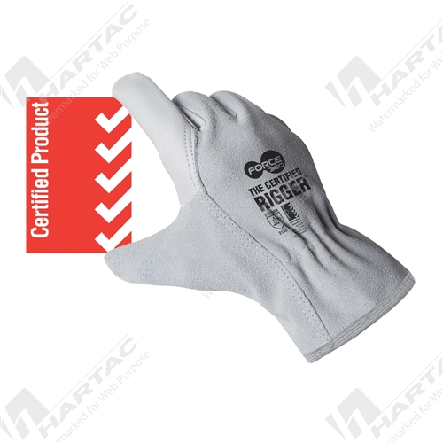 Force360 Worx 601 Split Grain Cow Grain Leather Rigger Glove Size 2XL (Multiples of 12 Prs)