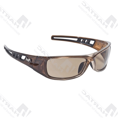 Mack Safety Spectacle Long Haul Brown Frame Brown Tint Polarised Len (Pk of 12 Pairs)