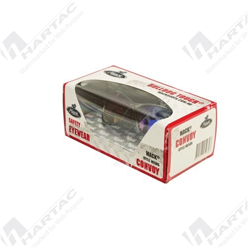 Mack Safety Spectacle Convoy Black Revo Blue Mirror Lens (Pk of 12 Pairs)